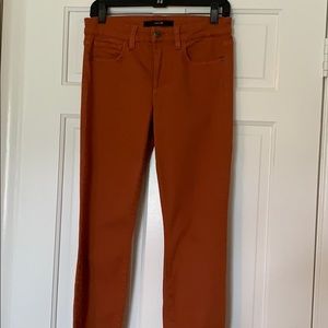 Burnt orange Joes jeans s27